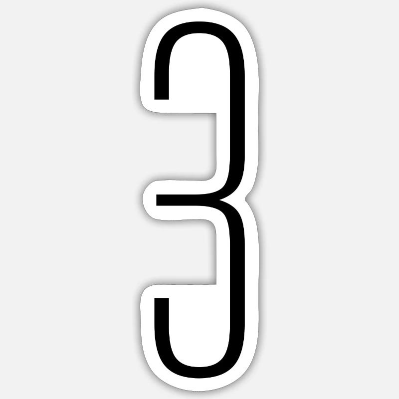 3 - Sticker size S (10 x 10 cm) - white matte
