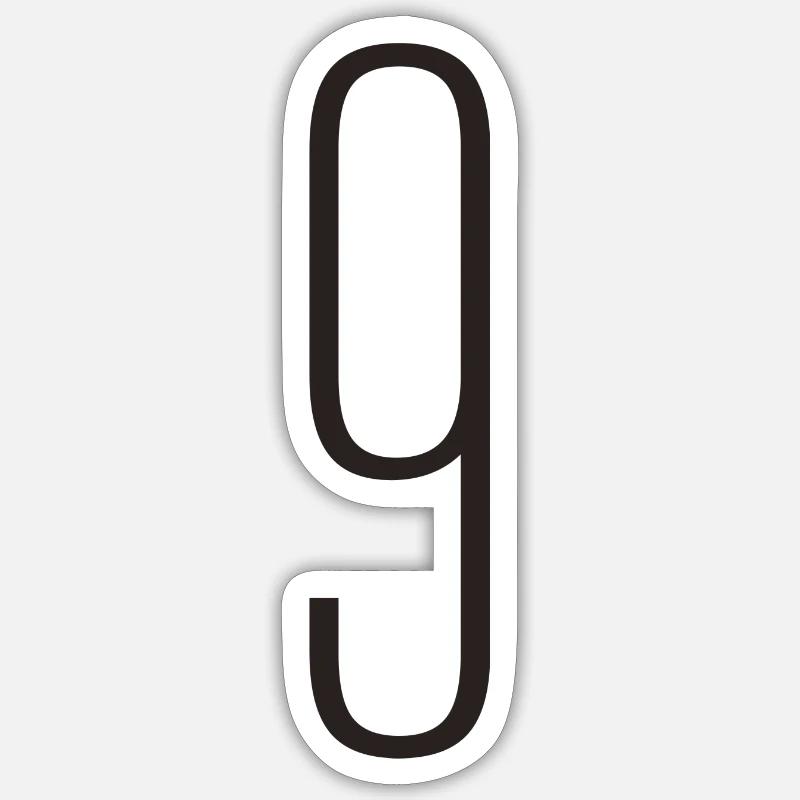 9 - Sticker size S (10 x 10 cm) - white matte