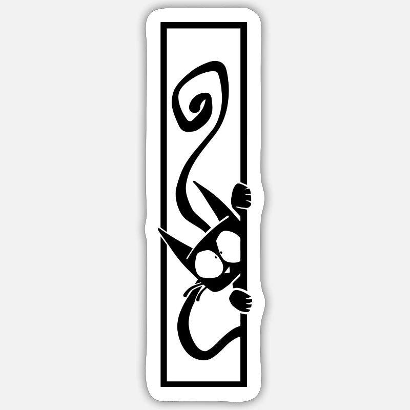Hello cat - Sticker size S (10 x 10 cm) - white matte