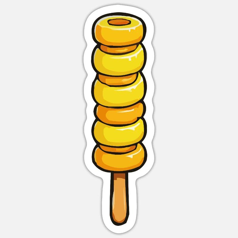 Sucettes glacées - Sticker taille S (10 x 10 cm) - blanc mat