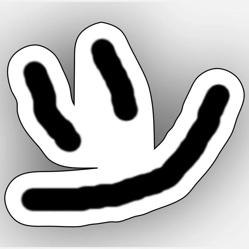 Easy Smile - Sticker Größe S (10 x 10 cm) - Mattweiß