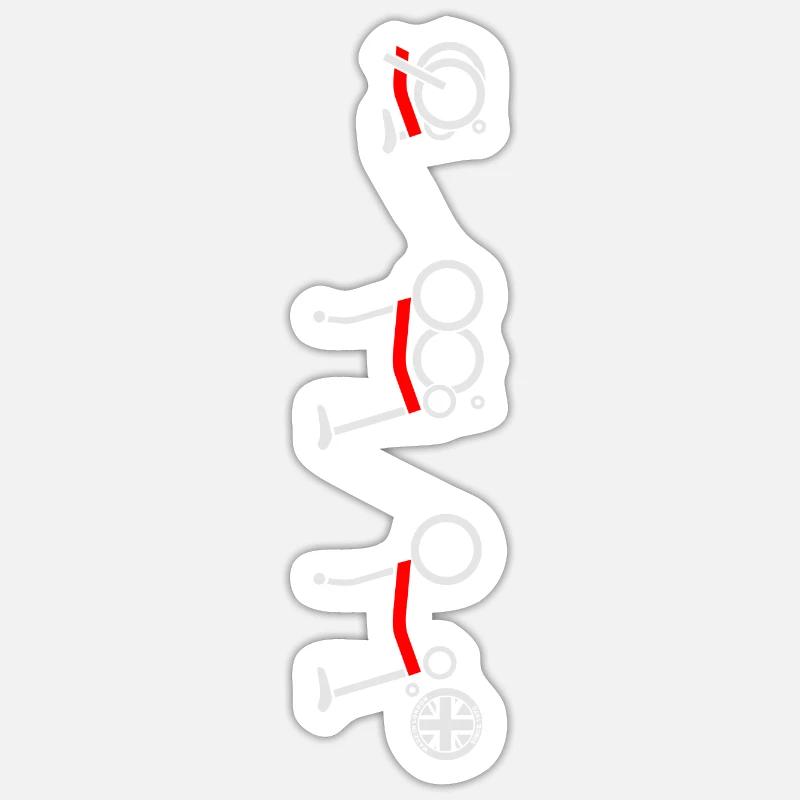 CSB010.1 - Sticker taille S (10 x 10 cm) - blanc mat