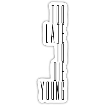 Le sort des jeunes - Sticker taille S (10 x 10 cm) - blanc mat - Devant