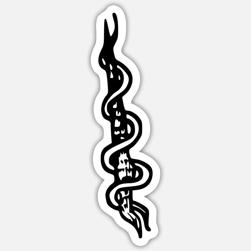 Snake Patterns Sticker size S (10 x 10 cm)