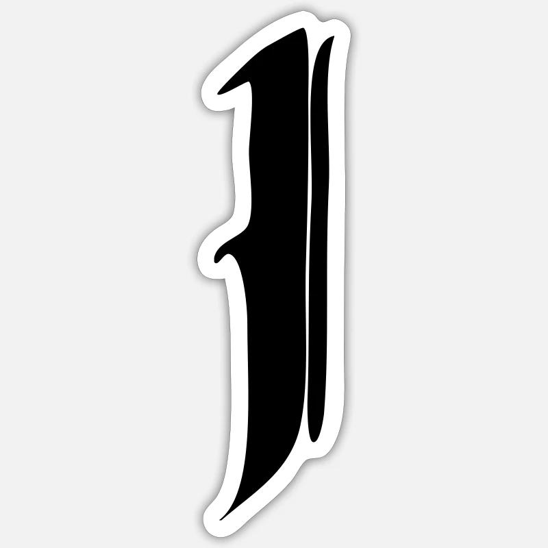 I - Sticker size S (10 x 10 cm) - white matte