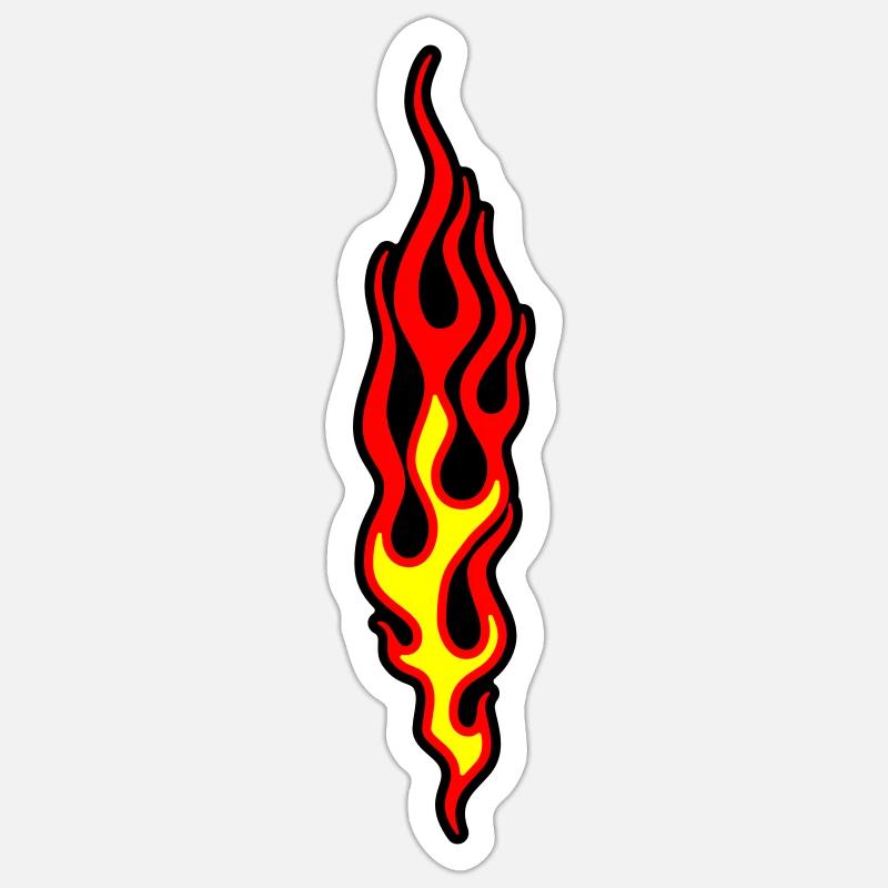 flammen Sticker size S (10 x 10 cm)