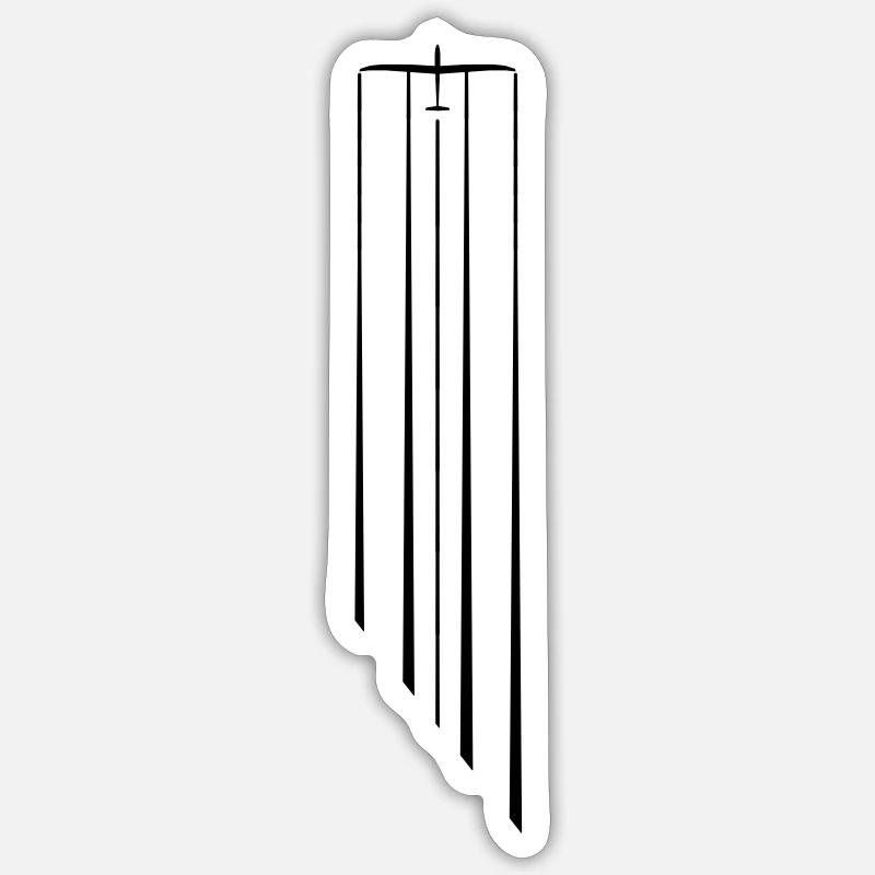 arcus wasser Geschenk - Sticker Größe S (10 x 10 cm) - Mattweiß