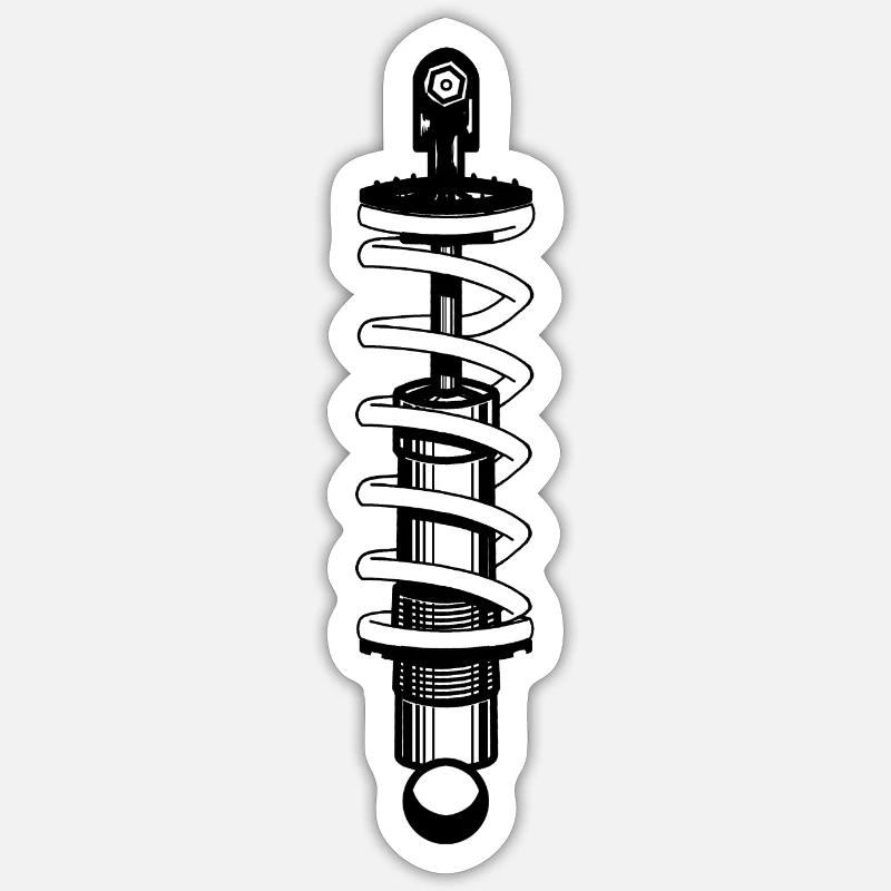 coilover - Sticker size S (10 x 10 cm) - white matte