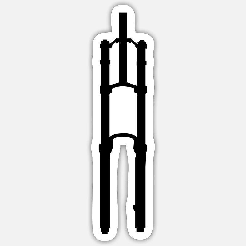 bike_einzelteil01 - Sticker Größe S (10 x 10 cm) - Mattweiß