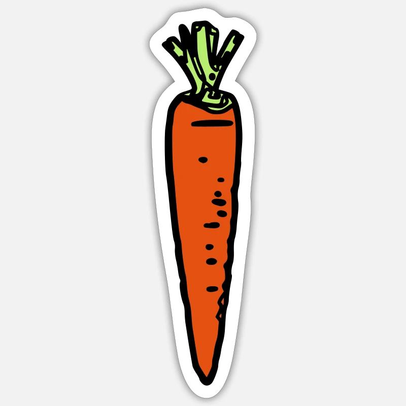 Carrot Sticker Größe S (10 x 10 cm)