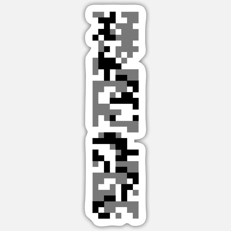 digital camouflage C3 - colors freely selectable Sticker size S (10 x 10 cm)