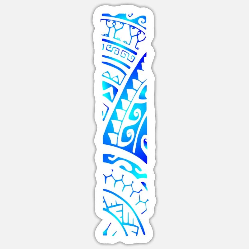 REVA (Lagoon blue) - Sticker size S (10 x 10 cm) - white matte