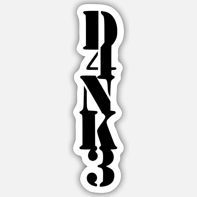 Danke - Sticker Größe S (10 x 10 cm) - Mattweiß