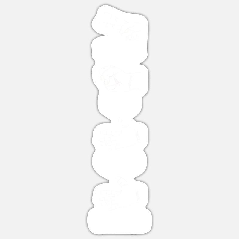 Handwerker Beruf Handwerk Geschenk - Sticker Größe S (10 x 10 cm) - Mattweiß