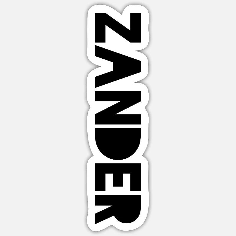 Zander Sticker Größe S (10 x 10 cm)