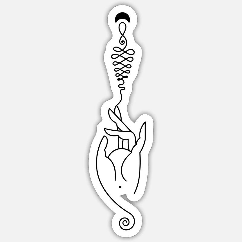 Creative Energy – Spiritual Creativity - Sticker size S (10 x 10 cm) - white matte