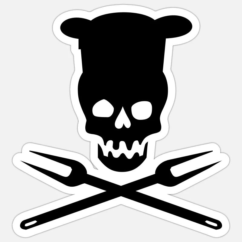 barbecue Sticker size S (10 x 10 cm)