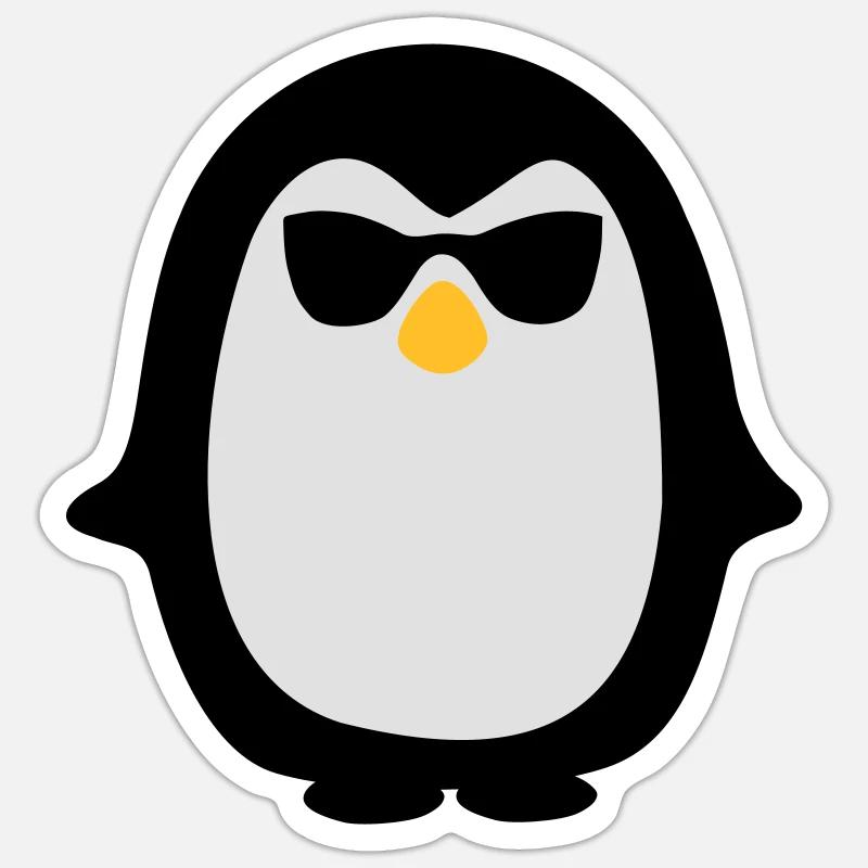 Pinguin Sticker Größe S (10 x 10 cm)
