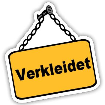 Party Shirt ,Feiern , Karneval, Verkleidet(25) - Sticker Größe S (10 x 10 cm) - Mattweiß - Vorne