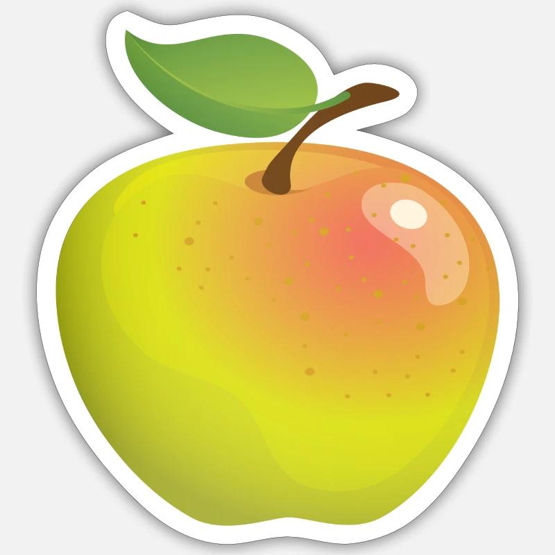 Apple - Sticker size S (10 x 10 cm) - white matte