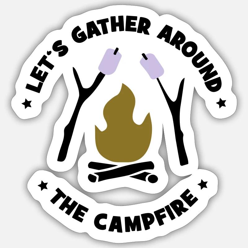 CAMPFIRE Sticker size S (10 x 10 cm)