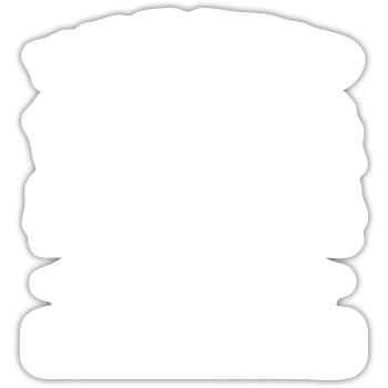 Secondhand Vegetarier - Sticker Größe S (10 x 10 cm) - Mattweiß - Vorne