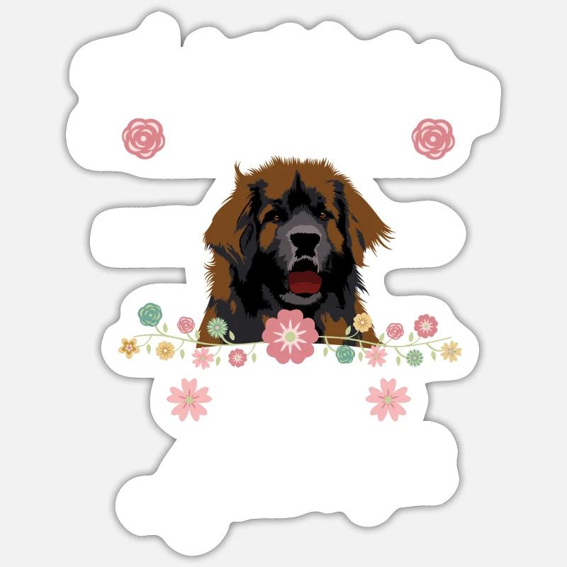 Leonberger - Sticker size S (10 x 10 cm) - white matte
