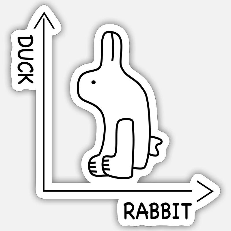 illusion d'optique Sticker taille S (10 x 10 cm)