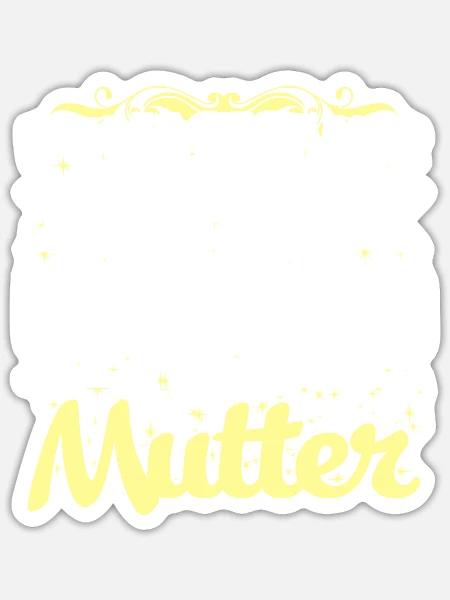 HAUSWIRTSCHAFTERIN und Mutter - Keine Angst - Sticker Größe S (10 x 10 cm) - Mattweiß