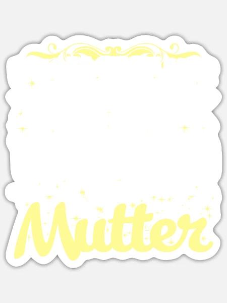 TAXIFAHRERIN und Mutter - Keine Angst - Sticker Größe S (10 x 10 cm) - Mattweiß