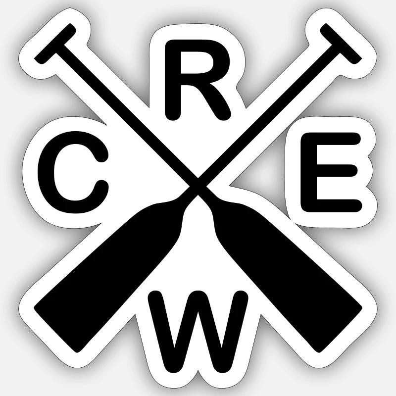 Bateau-dragon équipage Sticker taille S (10 x 10 cm)