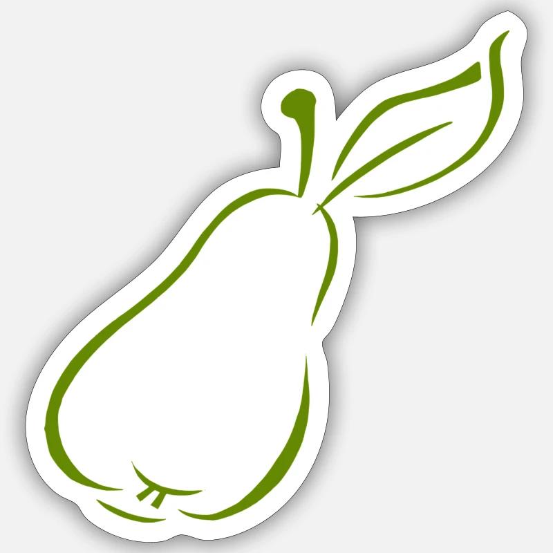 Birne Sticker Größe S (10 x 10 cm)