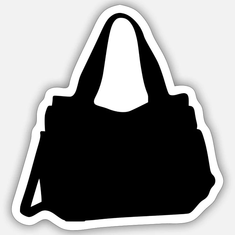 purse - Sticker size S (10 x 10 cm) - white matte