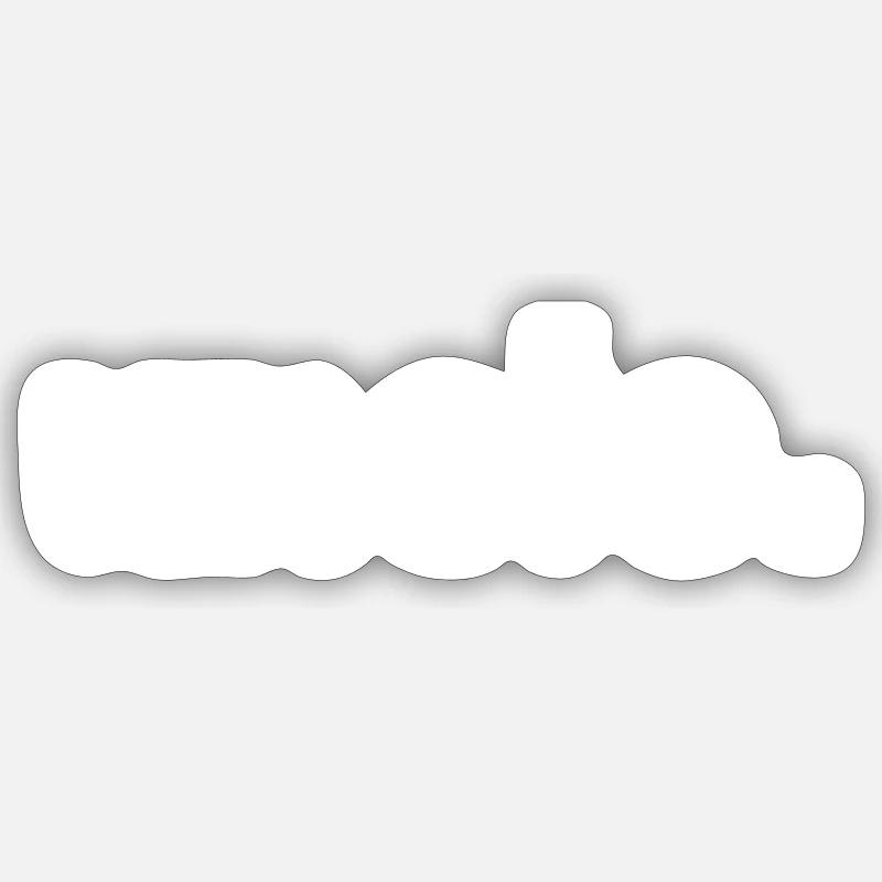 Cadeau de Noël style uncle - Sticker taille S (10 x 10 cm) - blanc mat
