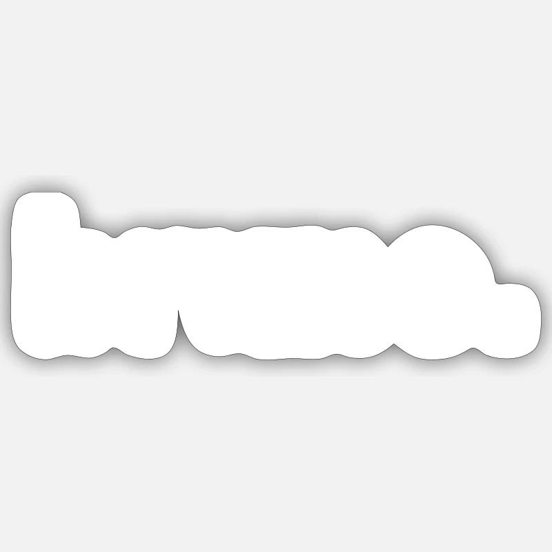 Gift Grunge Style First Name bruno Sticker size S (10 x 10 cm)