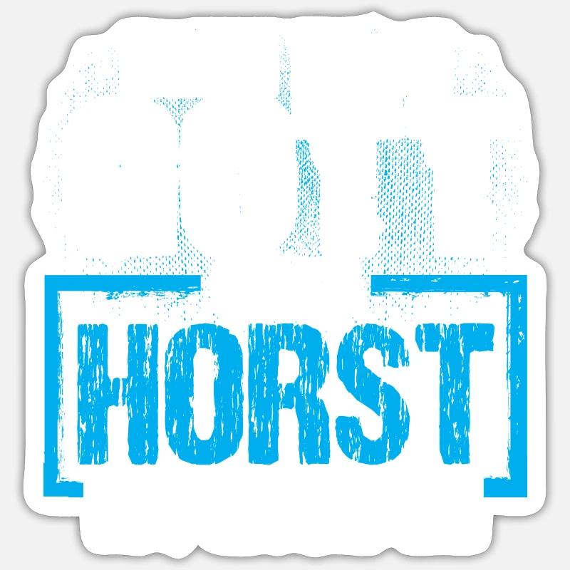 HORST - ok - Sticker Größe S (10 x 10 cm) - Mattweiß