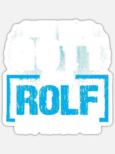 ROLF - ok - Sticker Größe S (10 x 10 cm) - Mattweiß