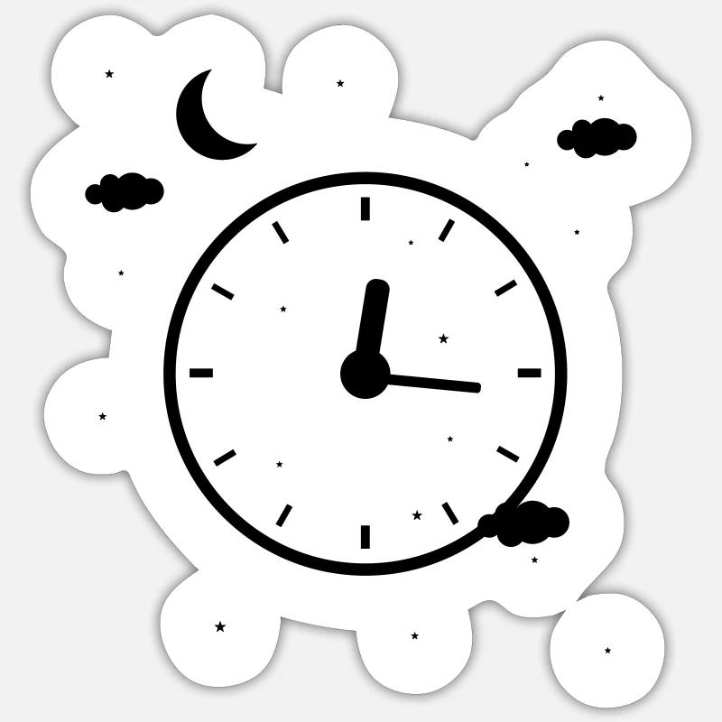 Clock Sticker size S (10 x 10 cm)