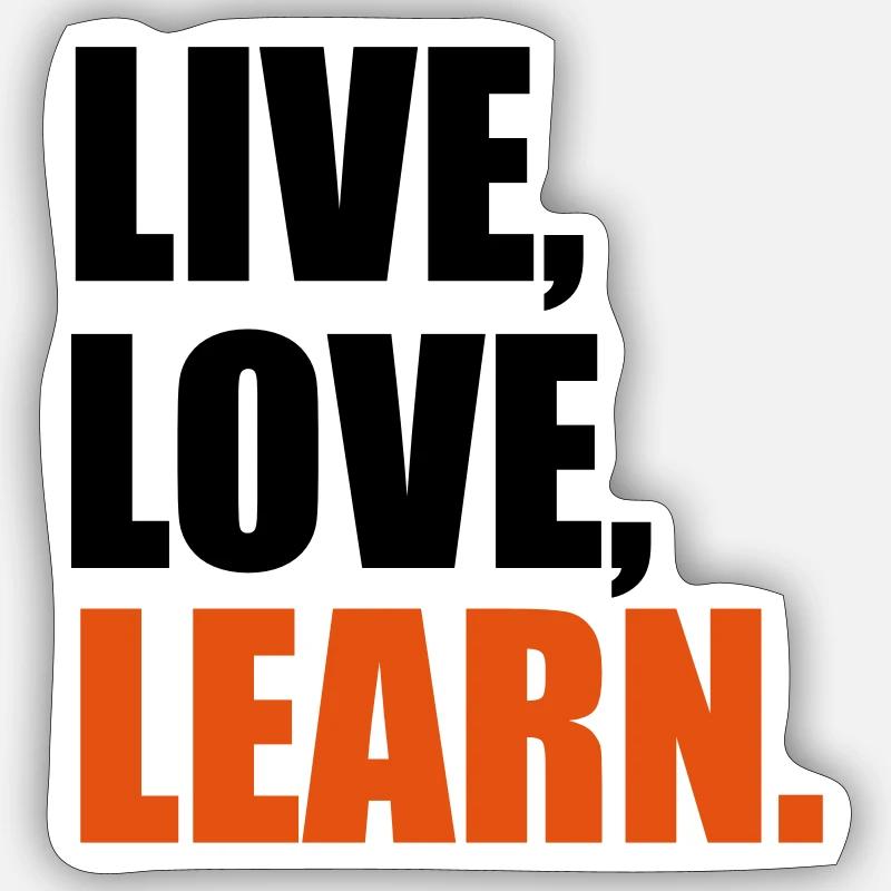 lernen Sticker Größe S (10 x 10 cm)