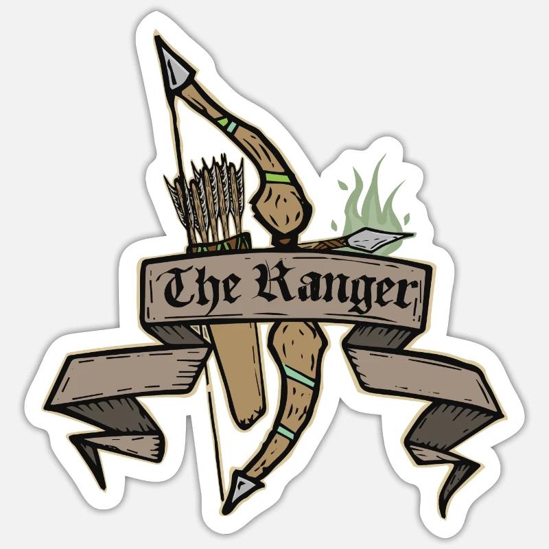 The Ranger - Sticker size S (10 x 10 cm) - white matte