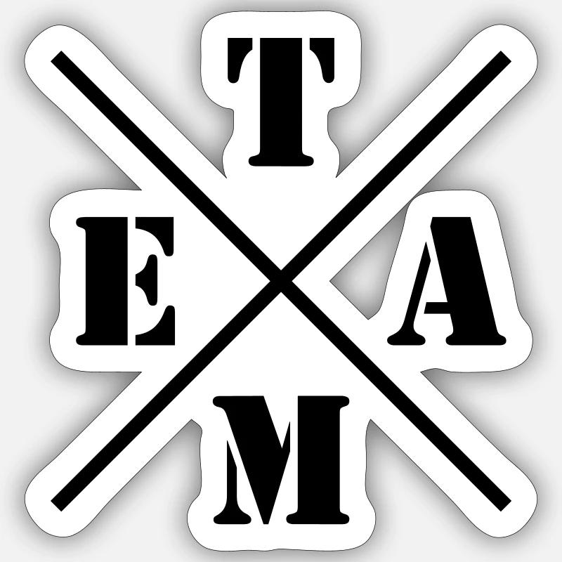 Équipe Sticker taille S (10 x 10 cm)