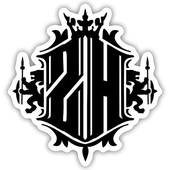 Zürich - Züri - Zurich - Löwe - Sticker Größe S (10 x 10 cm) - Mattweiß - Vorne