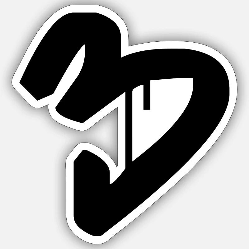 Graffiti : 3 - Sticker size S (10 x 10 cm) - white matte
