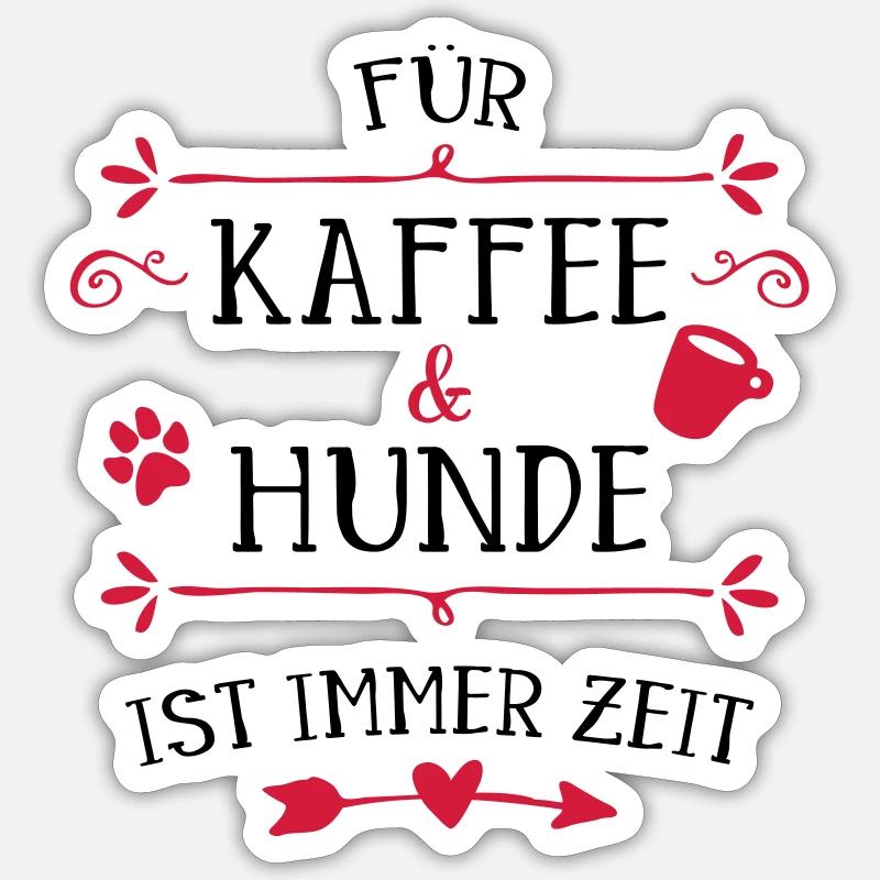 dogs - Sticker size S (10 x 10 cm) - white matte