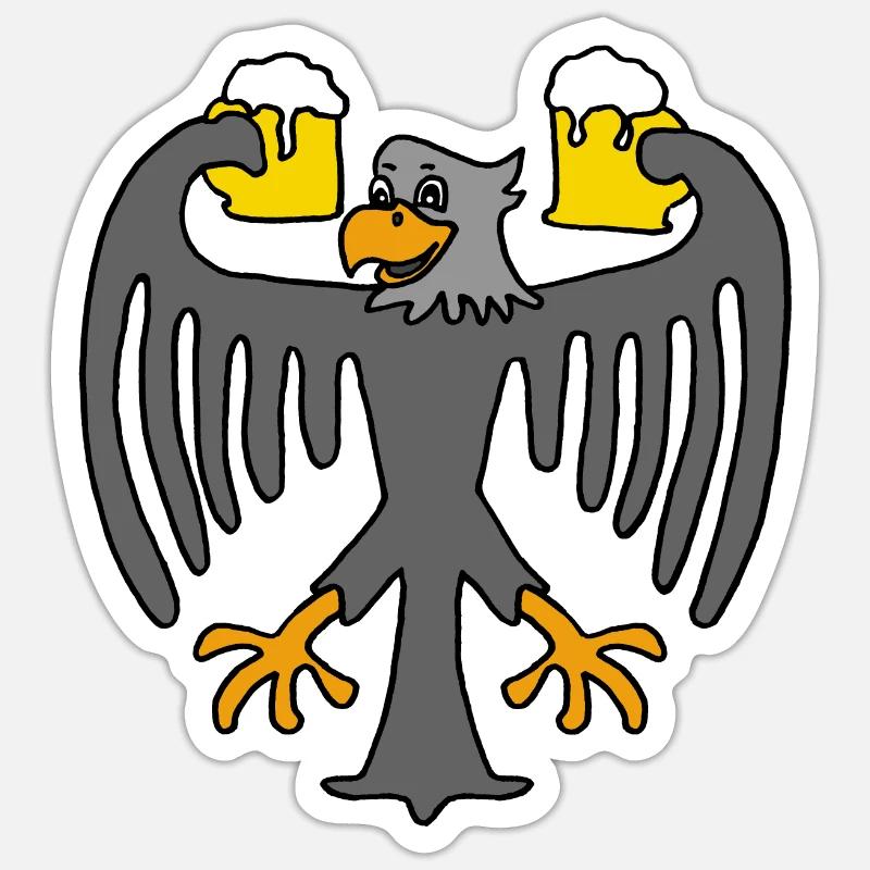 Germany Eagle Sticker size S (10 x 10 cm)