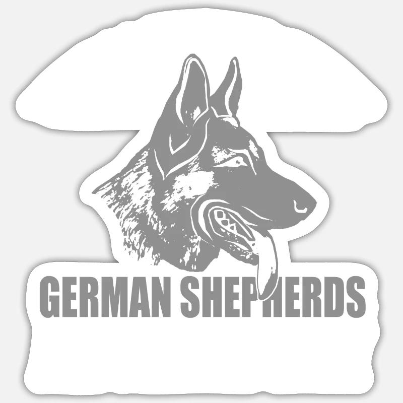 German Shepherds Sticker size S (10 x 10 cm)