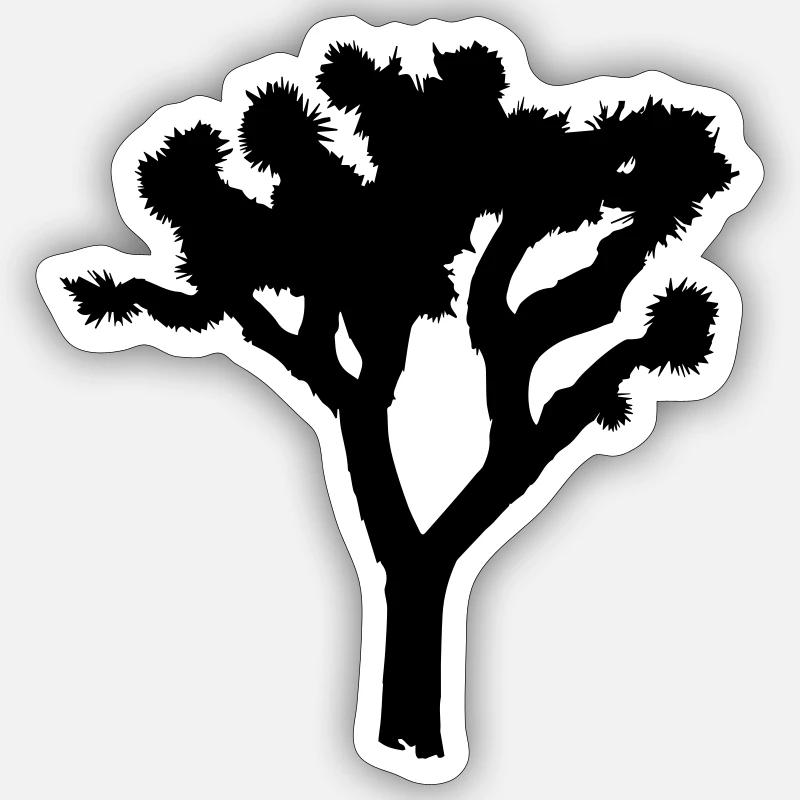 Joshua Tree - Sticker Größe S (10 x 10 cm) - Mattweiß