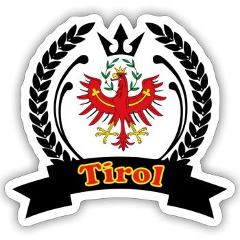 Schönes Tirol Motiv für sie und ihn. - Sticker Größe S (10 x 10 cm) - Mattweiß - Vorne