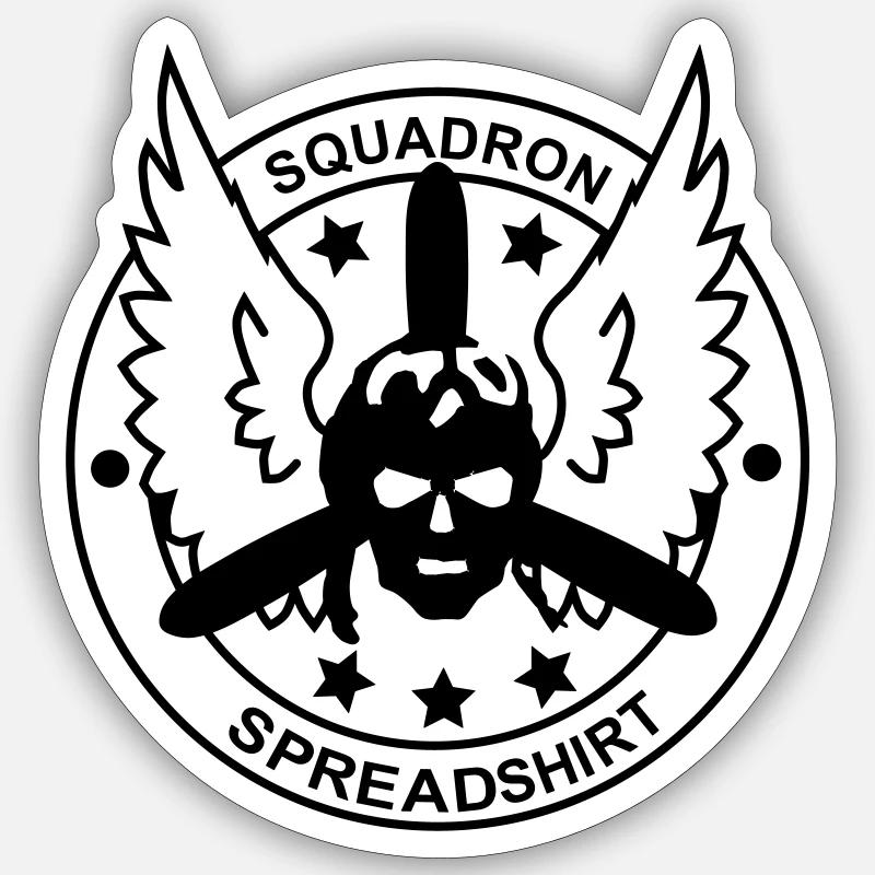 spitfire_1 - Sticker size S (10 x 10 cm) - white matte