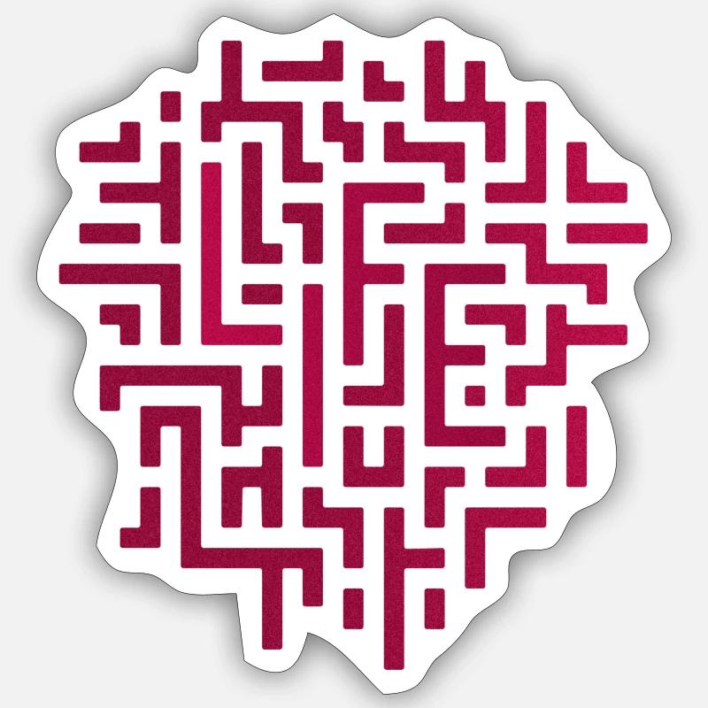 Leben - Sticker Größe S (10 x 10 cm) - Mattweiß